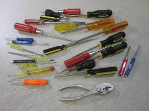 (BS) Assorted Screwdrivers and Pair...