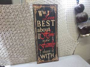 (FS) Metal Wall Decor Hanging Sign ...