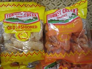 (A-4) Box Full of Bags of Fried Por...