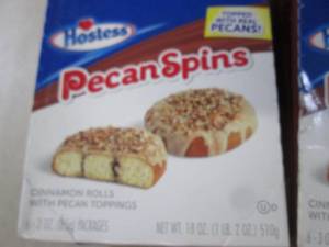 (B-2) 3 Boxes of Hostess Pecan Spin...