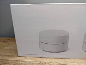 lot 15 image: Brand New Google WiFi Whole Home Wi-Fi System 3 Pack