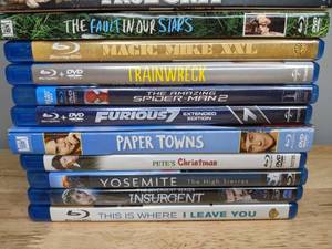 lot 57 image: Mixed Lot of Blue Ray DVDs X-Men, Furious 7, Spider-Man 2, Magic Mike XXL, & More