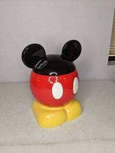 lot 67 image: Mickey Mouse Feet, Body & Ears Ceramic Cookie Jar