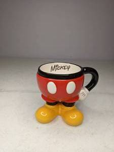 lot 74 image: Disney Mickey Mouse Red Molded Mug with Arm
