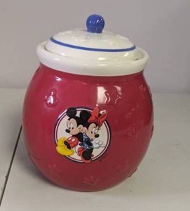 lot 80 image: Disney Mickey and Minnie Mouse Ceramic Cookie Jar