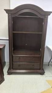 lot 66 image: Elegant Baby Cache Heritage Armoire, Cherry