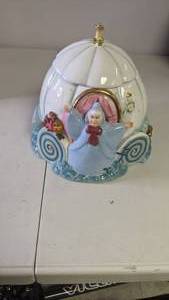 lot 77 image: Vintage Disney China Cinderella Cookie Jar
