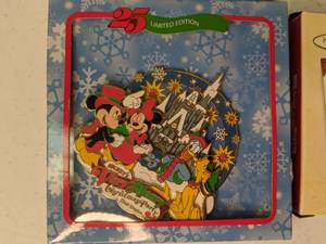 lot 128 image: Collection of (4) Hallmark Keepsake Mickey & Friends Ornaments & (1) Magic Kingdom Ornament