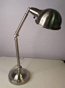 lot 365 image: Silver Pharmacy Desk Lamp