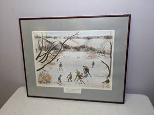 lot 201 image: Remember Hastings Pond Charming print signed by artist