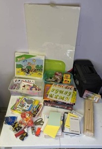 lot 458 image: Mixed Lot of Kids Toys & Art Supplies TY Ronald McDonalds, Paint Kits, Stencils, & More