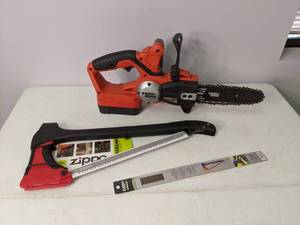 lot 437 image: Get Er Done - Chainsaw & AxeSaw