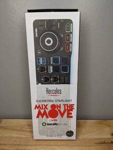 lot 19 image: Brand New Hercules DJControl Starlight, Beginner DJ Controller with Serato DJ Lite, Touch-Sensitive Jog Wheels and Built-in Light Show