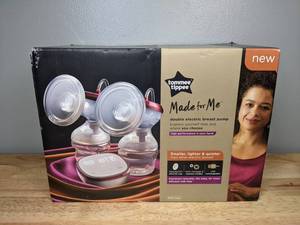 lot 49 image: Brand New Tommee Tippee Made for Me Double Electric Breast Pump - USB Rechargeable