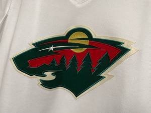 lot 215 image: Brand New Adidas Minnesota Wild NHL Hockey Jersey Mens Size XXL 56