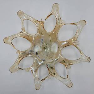 NO RESERVE Vintage Handblown Italian Murano Starfish Centerpiece Bowl  NO RESERVE