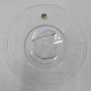 Vintage 300 Years Rembrandt Crystal Commemorative Plate by Val St. Lambert