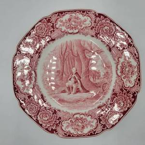 Vintage Red Crown Ducal George Washington Commemorative Plate