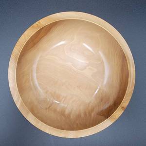 Vintage Handcrafted Wood Bowl by Del Stern