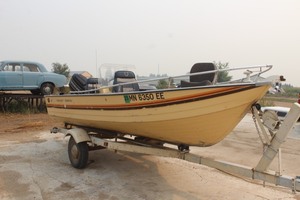 1981 Mirrocraft 16 Boat  Outboard Motor  Trailer