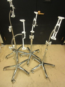 lot 408 image: GOOSENECK MOBILE TABLET STANDS