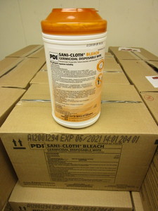 lot 422 image: SANI-CLOTH BLEACH GERMICIDAL DISPOSABLE WIPES  - BULK CASES