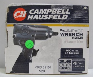 lot 529 image: Campbell-Hausfield 38 Impact Wrench TL0549