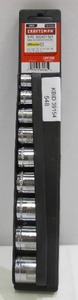 lot 548 image: Craftsman 9 Piece Standard SAE Socket Set - 38 Drive