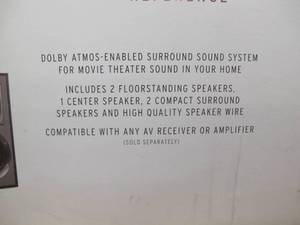lot 502 image: Klipsch Reference Dolby Atmos Surround Sound Speaker System - Piano Black
