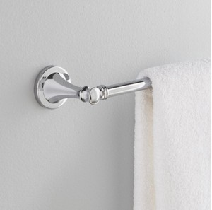 lot 619 image: Delta Silverton 24 in. Towel Bar in Polished Chrome