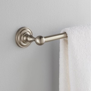 lot 620 image: Delta Greenwich 24 in. Towel Bar in SpotShield Brushed Nickel