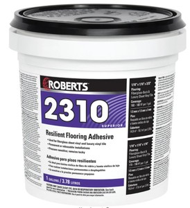 lot 621 image: Roberts 2310 1 Gal. Resilient Flooring Adhesive for Fiberglass Sheet Goods and Luxury Vinyl Tile