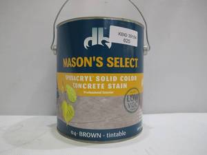 lot 625 image: Duckback SC0062044-16 Gallon Brown Concrete Stain