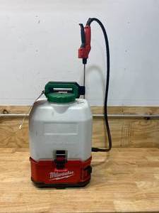 lot 48 image: MILWAUKEE M18 18-Volt 4 Gal. Lithium-Ion Cordless Switch Tank Backpack Pesticide Sprayer (Tool-Only)