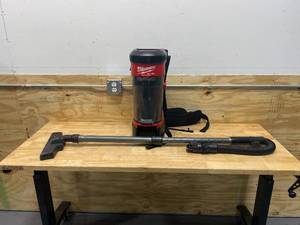lot 17 image: MILWAUKEE M18 FUEL 18-Volt Lithium-Ion Brushless 1 Gal. Cordless 3-in-1 Backpack Vacuum (Tool-Only)