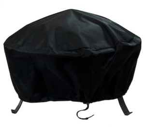 lot 80 image: SUNNY DAZE DECOR 36 in. Black Durable Weather-Resistant Round Fire Pit Cover