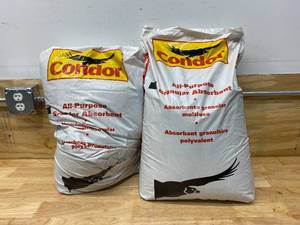 lot 113 image: CONDOR Lot of 2- Loose Absorbent, Universal, Montmorillonite Clay, 40 lbs each