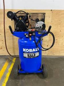 lot 9 image: KOBALT 30-Gallon Two Stage Portable Corded Electric Vertical Air Compressor