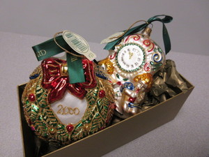 lot 346 image: WATERFORD NOSTALGIC COLLECTION HOLIDAY ORNAMENTS