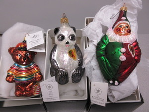 lot 365 image: CHRISTOPHER RADKO AIDS AWARENESS HOLIDAY ORNAMENTS