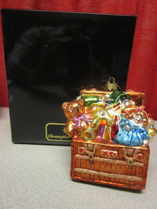 lot 398 image: CHRISTOPHER RADKO THE F-A-O TOY BOX NOSTALGIC TREASURE SERIES GLASS ORNAMENT