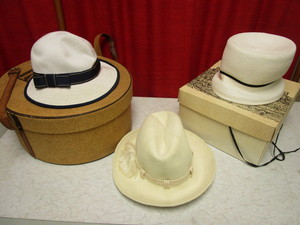 lot 431 image: VINTAGE LADY HATS, CHRISTIAN DIOR, VALERIE MODES, KANGOL BRANDS, W VINTAGE HAT BOXES, SIZE MEDIUM