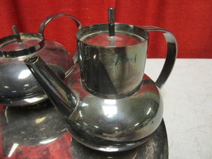 lot 440 image: CHRISTOFLE SILVER PLATED 5-PIECE TEA SET