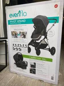 Evenflo Pivot Xpand Modular Travel System with Safemax Infant Car Seat