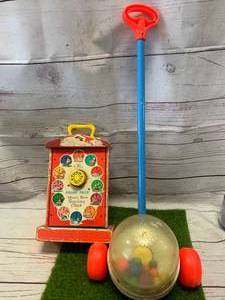 Fisher-Price Corn Popper & Teaching Clock #998