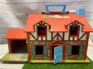 1969 Fisher-Price Family House with Furniture
