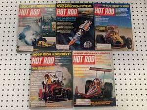 Lot of Five Hot Rod Magazines From 1975