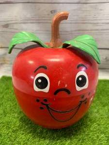 Vintage 1972 Fisher Price Happy Apple with Stem (Sold $40 Ebay)