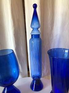 Lot of Blue Vases