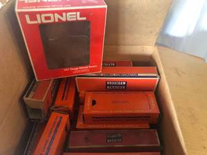 Lionel Train Boxes and Order Sheets
